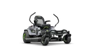 EGO POWER ZT4204L riding lawn mower review: picture of riding lawn mower straight on