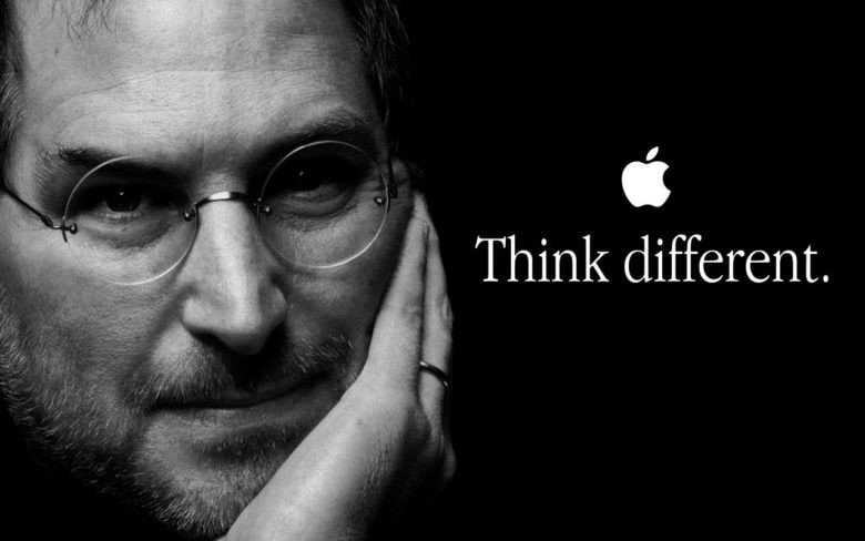 Steve Jobs on an Apple ad from the 90s