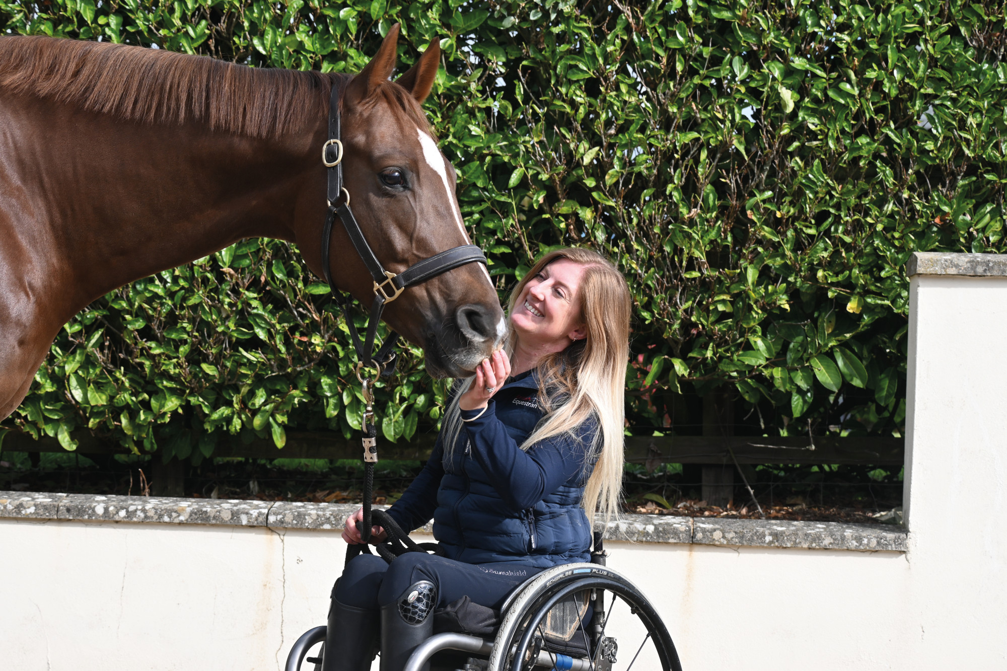 Pictured British par dressage rider Jemima Green and Fantabulous