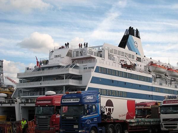 Mike and Mary took the ferry, with their RV,