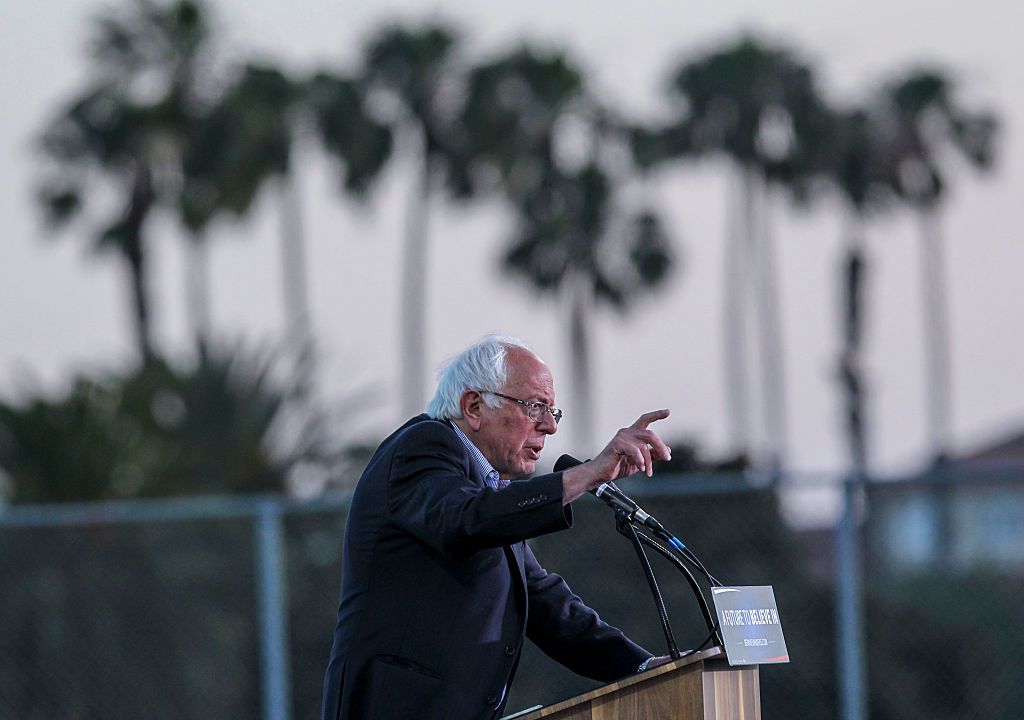 bernie Sanders inspired a mural in Los Angeles. 