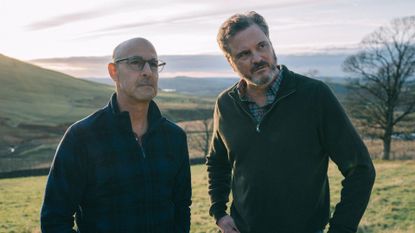 STANLEY TUCCI and COLIN FIRTH in SUPERNOVA (2020), directed by HARRY MACQUEEN