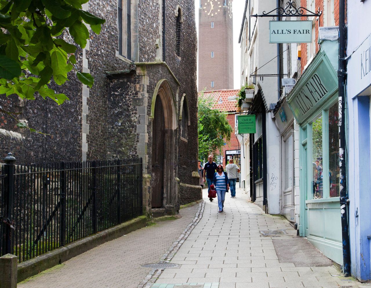 St Benedicts Street is one the most charming spots in the centre of Norwich.