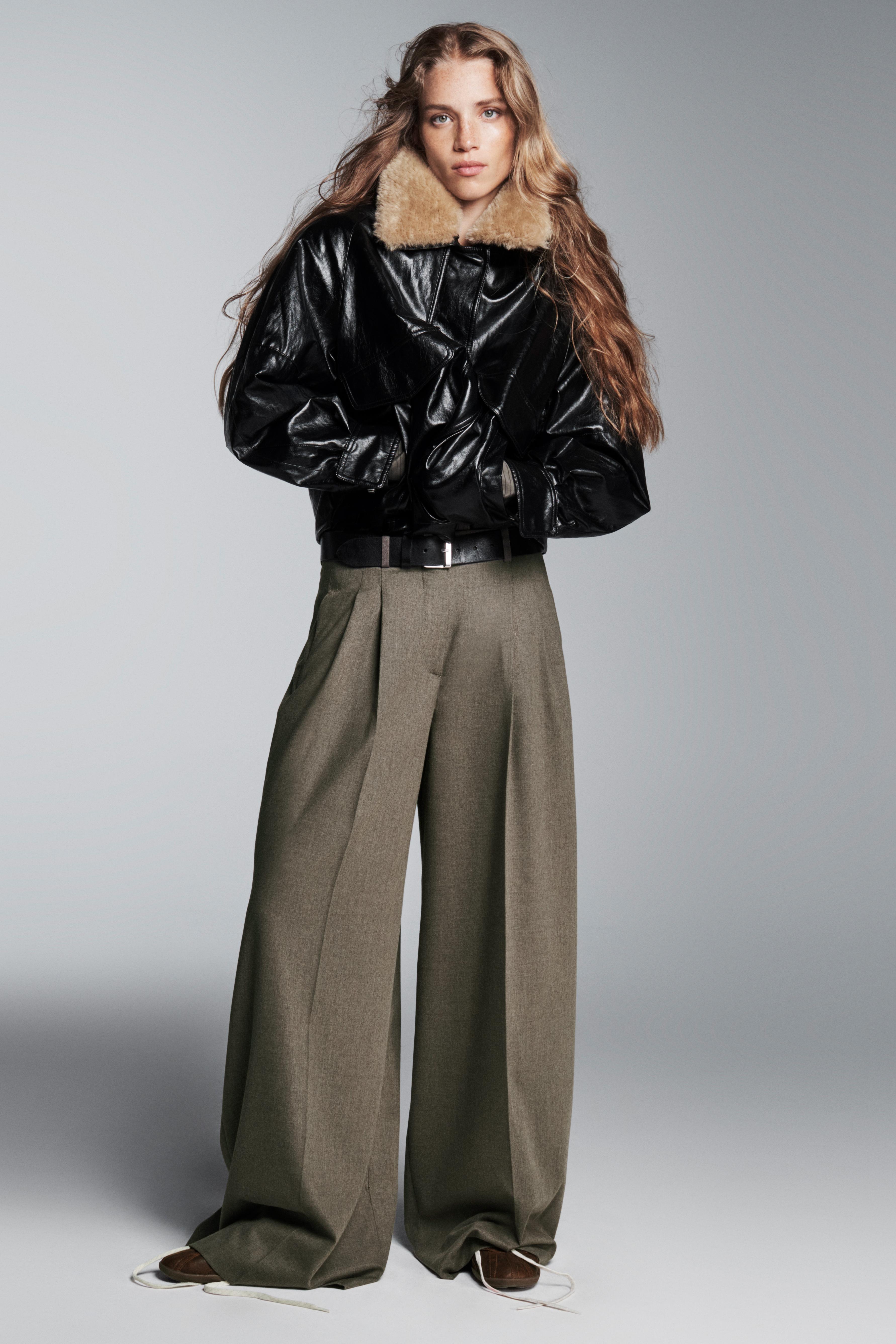Faux Fur Collar Jacket Zw Collection