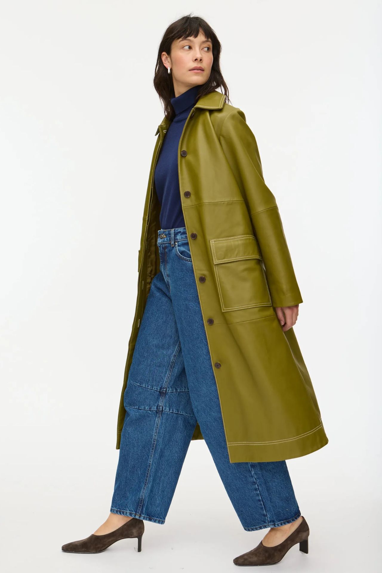 Aspen Leather Trench