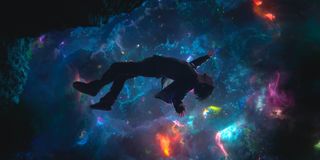Doctor Strange floating in the multiverse