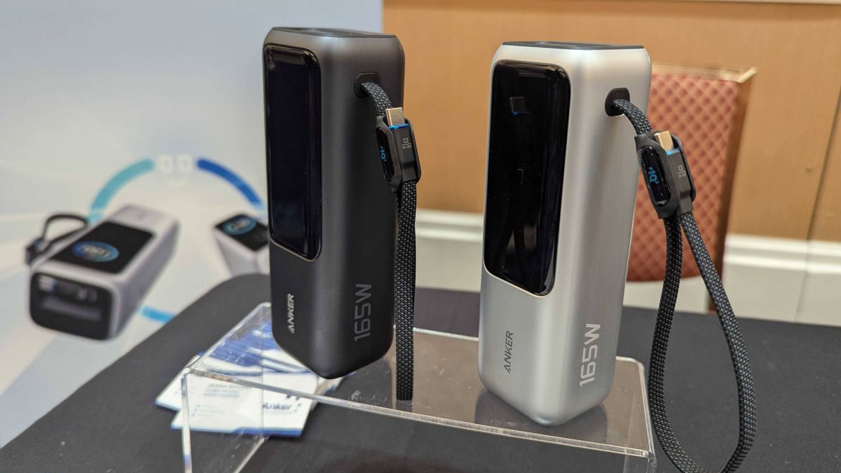 Anker 165W Power Banks in Space Black and Silver