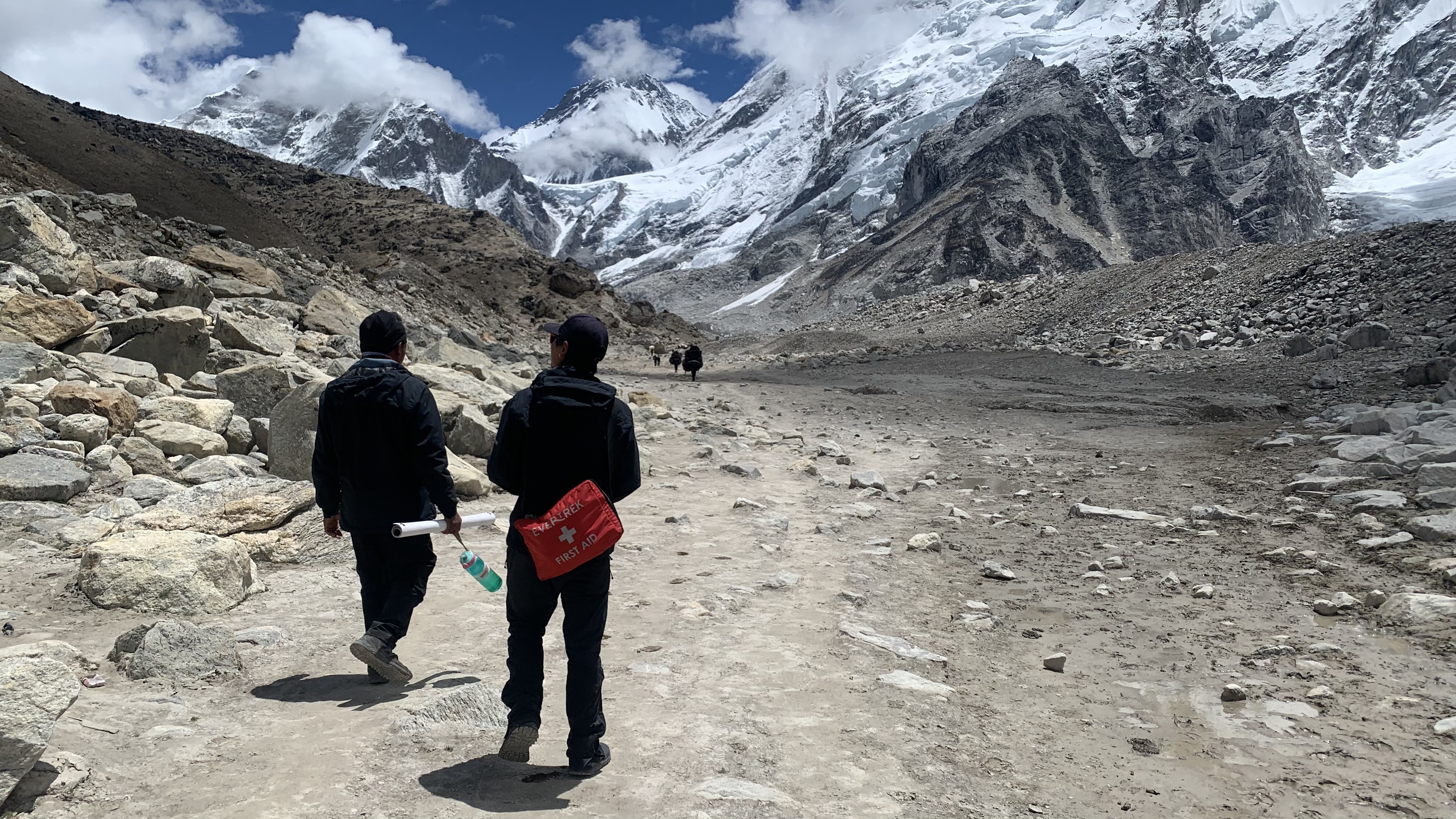 Guides on the trek to Everest Base Camp