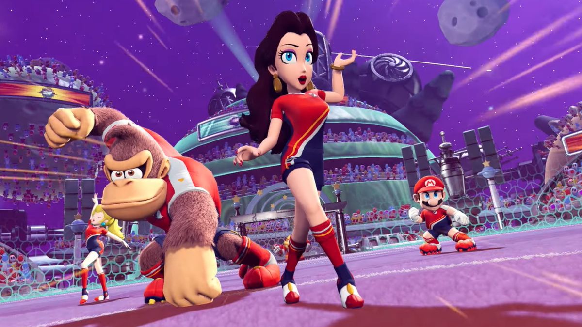 Mario Strikers Battle League Includes Diddy Kong As Well As Pauline As Usable Personalities