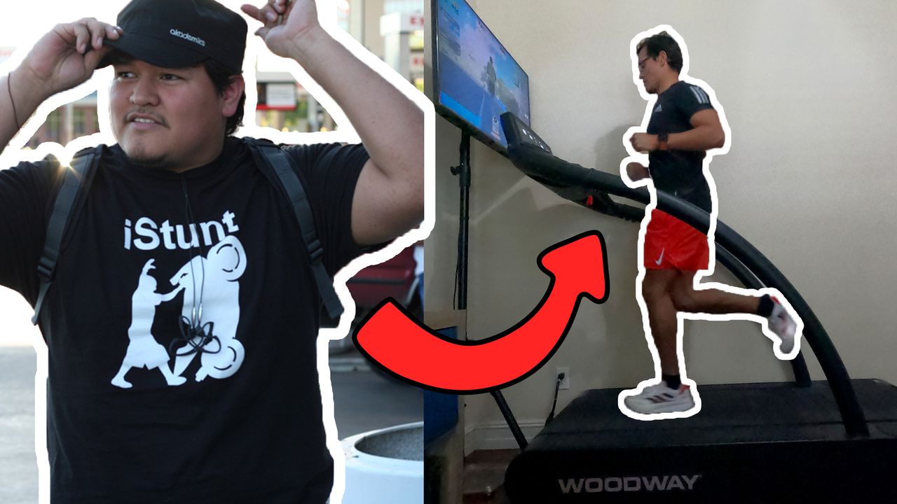 Zwift athlete Ivan Alonzo&#039;s before and after pictures depicting his weight loss results