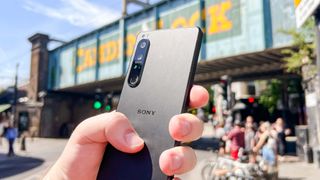 The Sony Xperia 1 IV from the back