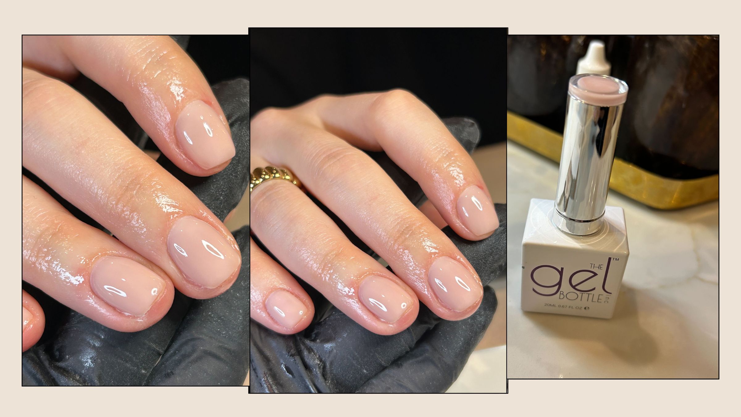 Junior beauty editor Grace Lindsay getting a Hard BIAB manicure