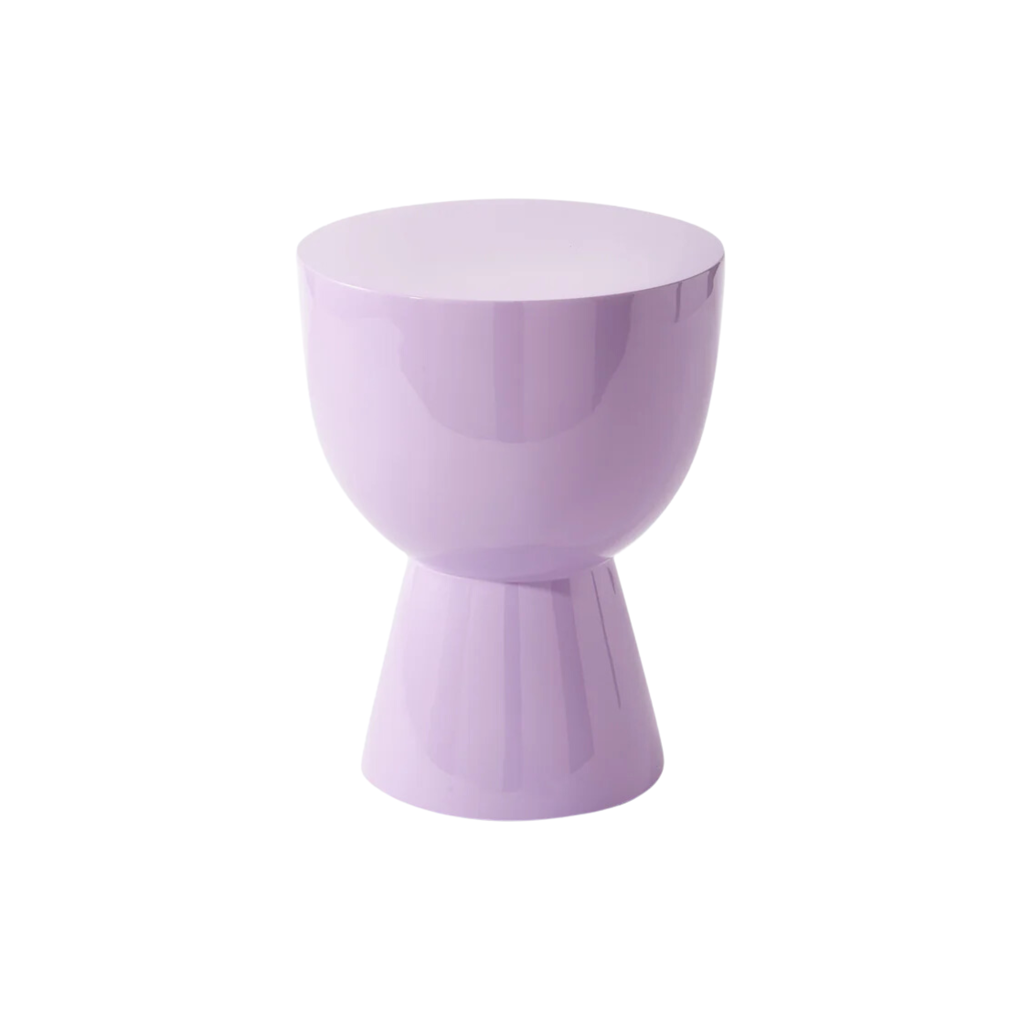 A lilac purple side table