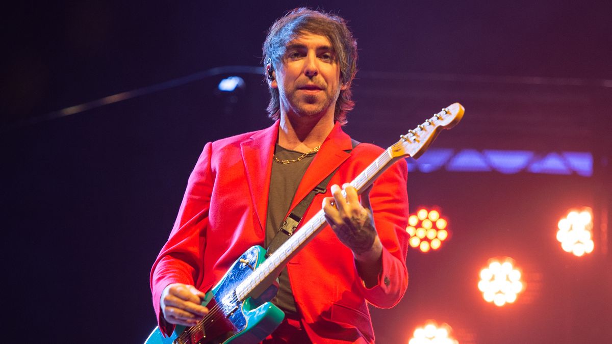 Alex Gaskarth of All Time Low perform at OVO Arena Wembley on March 17, 2023 in London, England