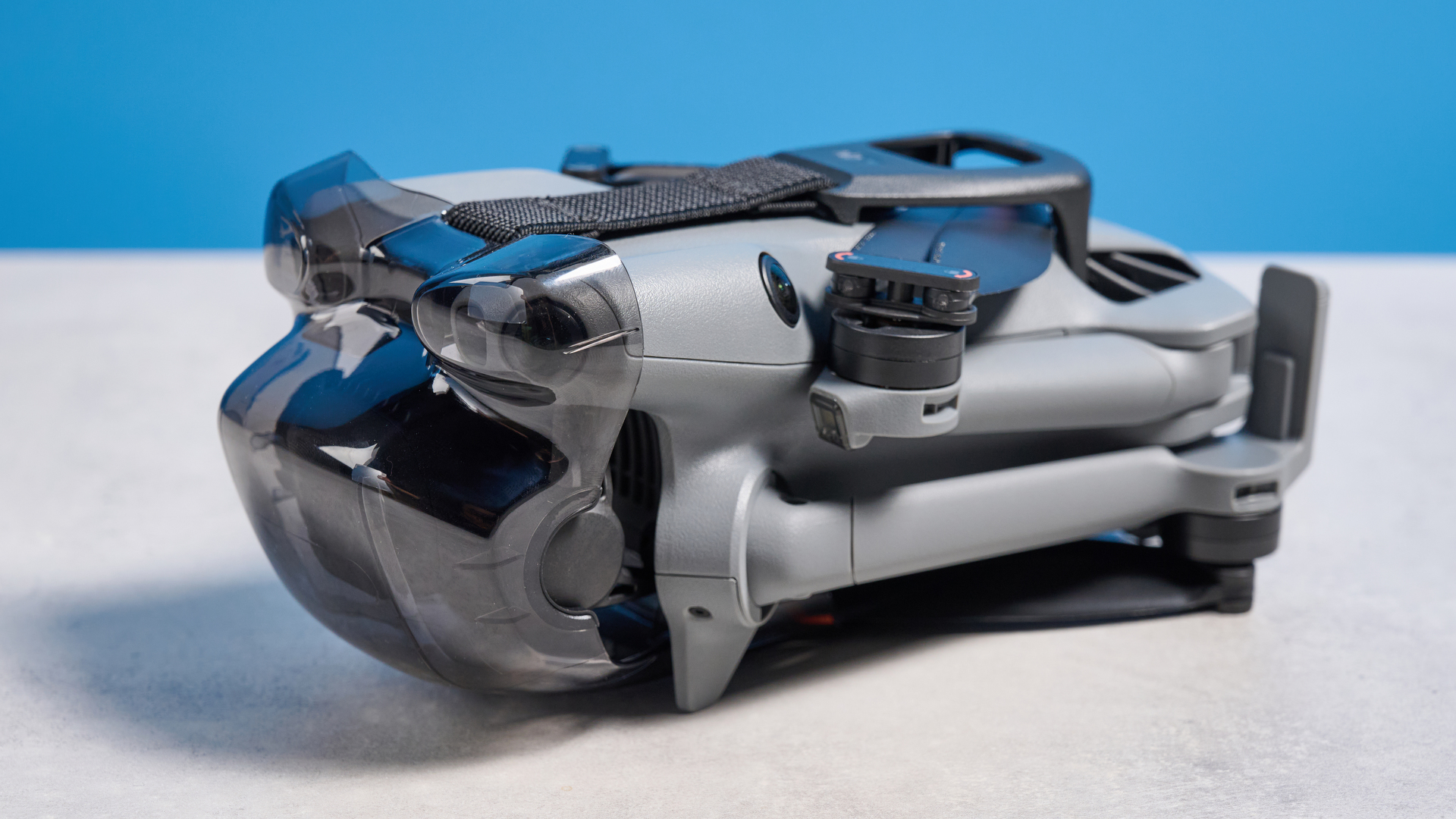 A dark grey DJI Mini 5 Pro drone