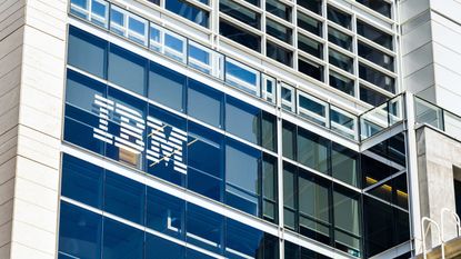 IBM headquarter building exterior with company logo 