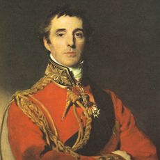 Duke of Wellington in red military uniform 