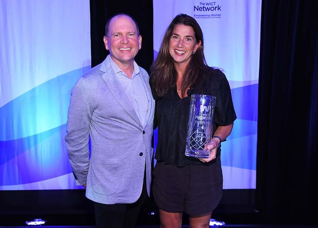 Justin Connolly, president, Disney Platform Distribution, with Laura Gentile, EVP, marketing &amp; social media, ESPN.