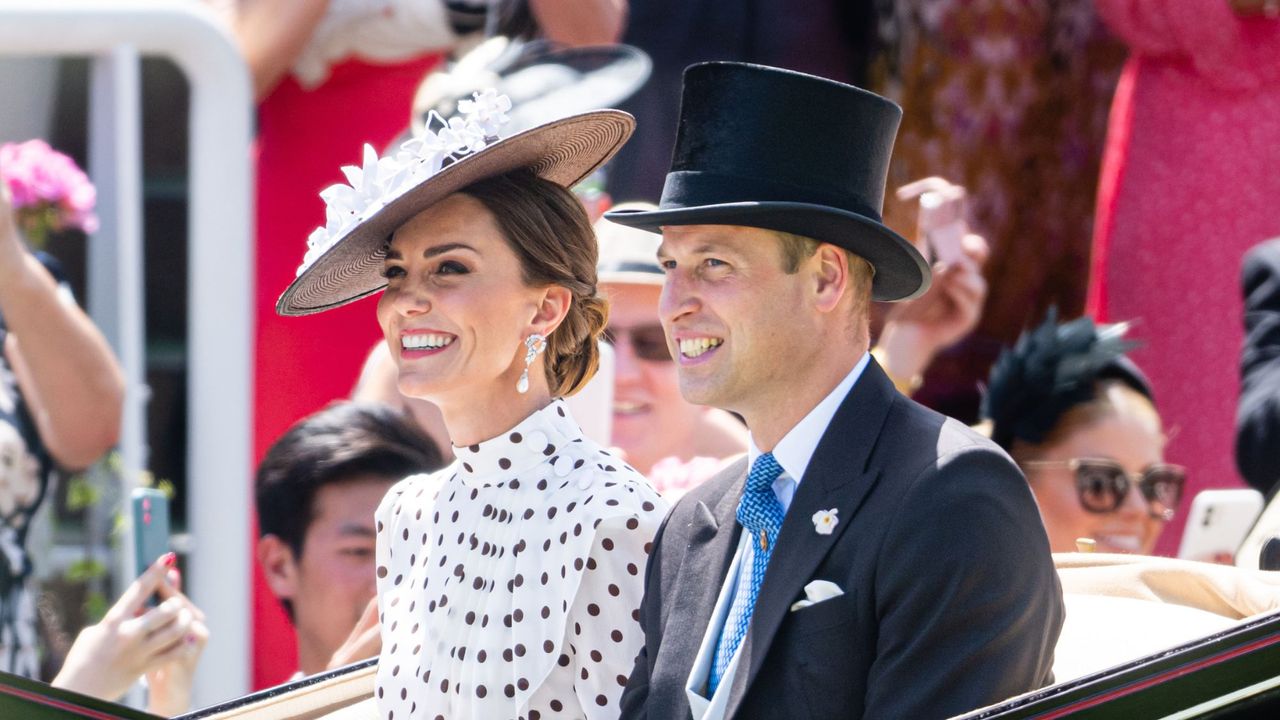 The Prince and Princess of Wales attend Ascot