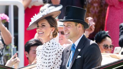 The Prince and Princess of Wales attend Ascot