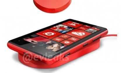 A rendering of the Nokia Lumia 920 charging pad