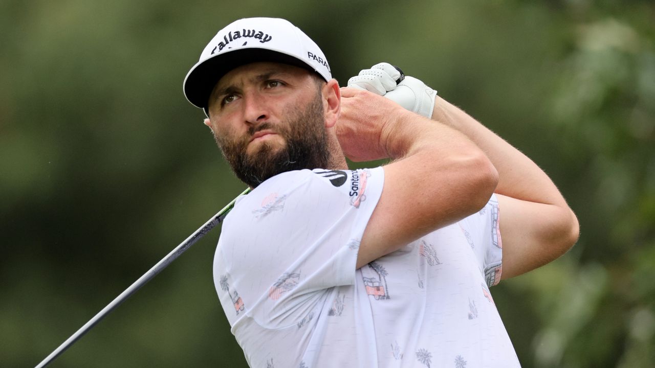 Jon Rahm takes a shot at the FedEx St, Jude Championship at TPC Southwind