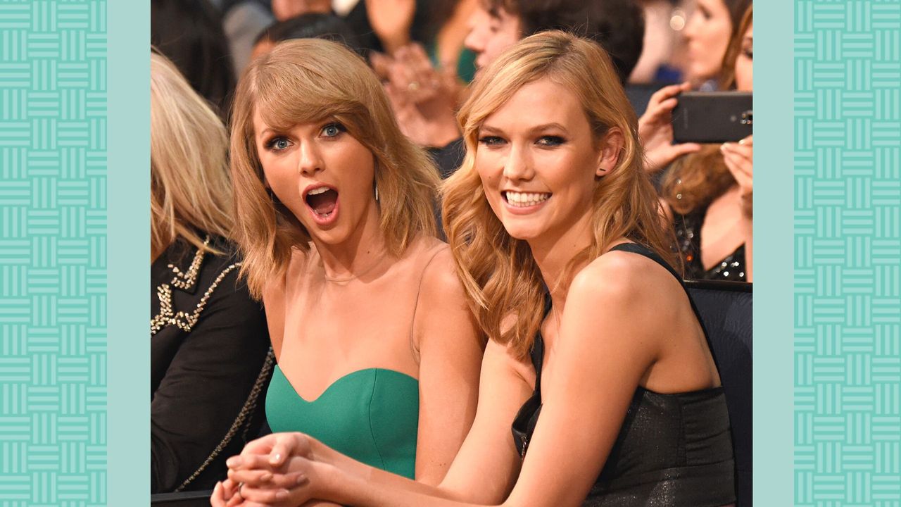 What&#039;s the Karlie Kloss Taylor Swift beef about? Pictured: Karlie Kloss and Taylor Swift attend the 2014 American Music Awards at Nokia Theatre L.A. Live on November 23, 2014 in Los Angeles, California