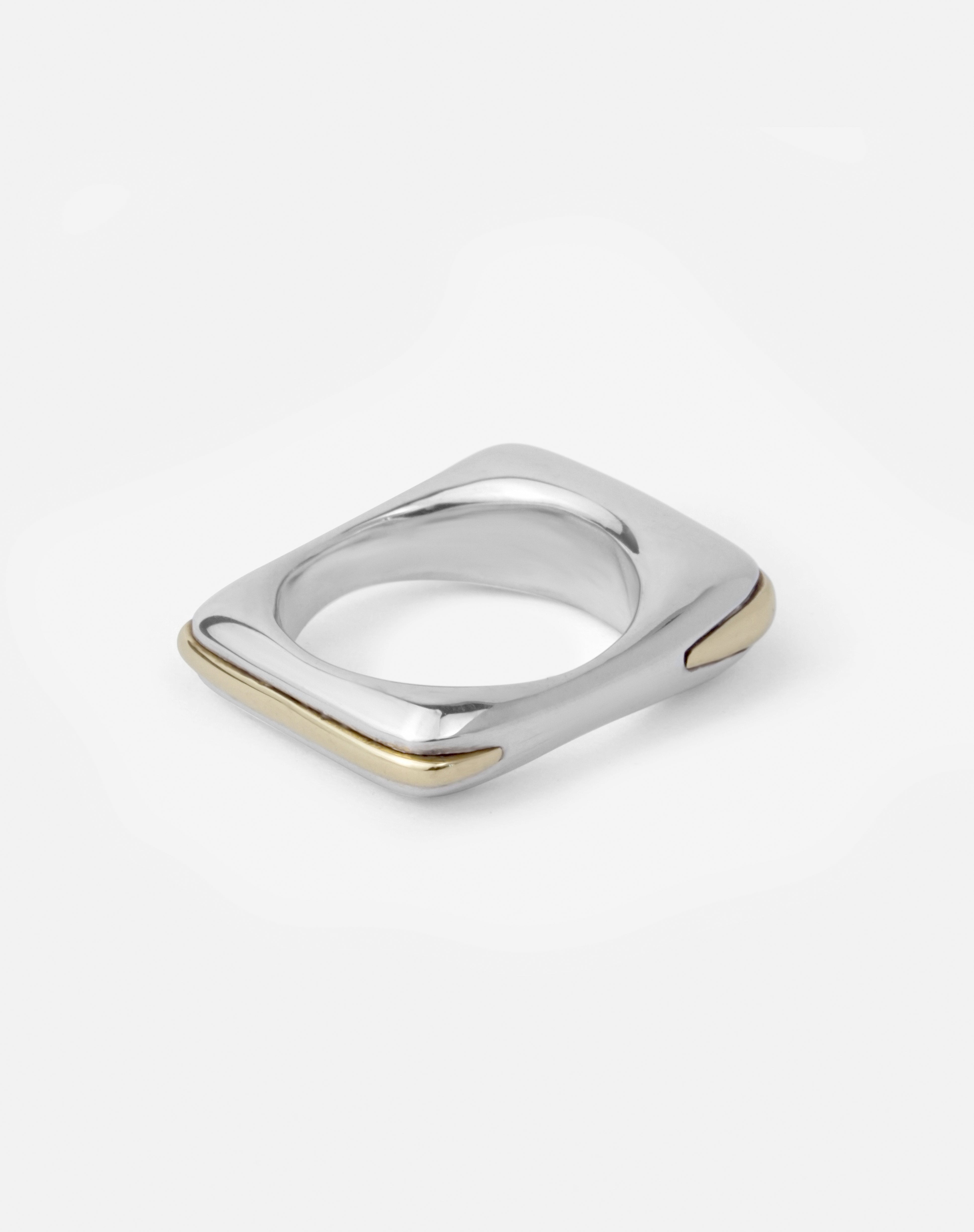 Fusion Ring Silver + Brass