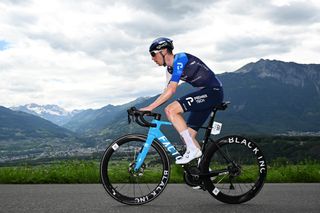 Stephen Williams of The United Kingdom and Team Israel - Premier Tech sprints during the 87th Tour de Suisse 2024, Stage 8 a 15.7km individual time trial stage
