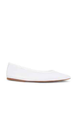 Tony Bianco White Mesh Ballet Flats