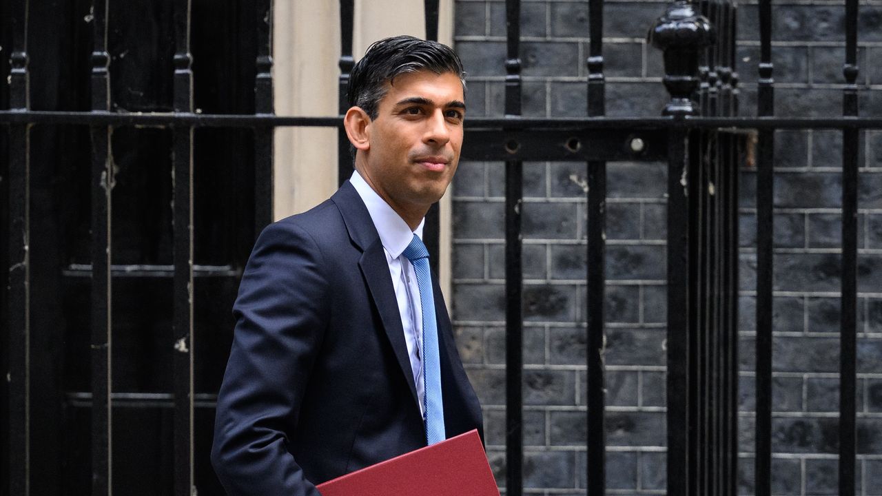 Rishi Sunak departs Downing Street 