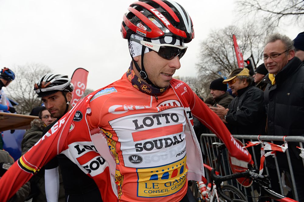 Kris Boeckmans (Lotto Soudal) in the leader's jersey