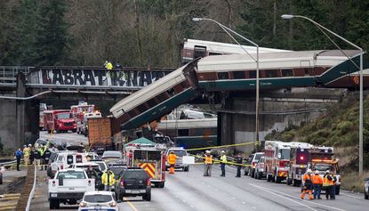 Three people have died after an Amtrak train derailed near Tacoma, Washington