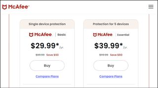 McAfee Total Protection Essential pricing