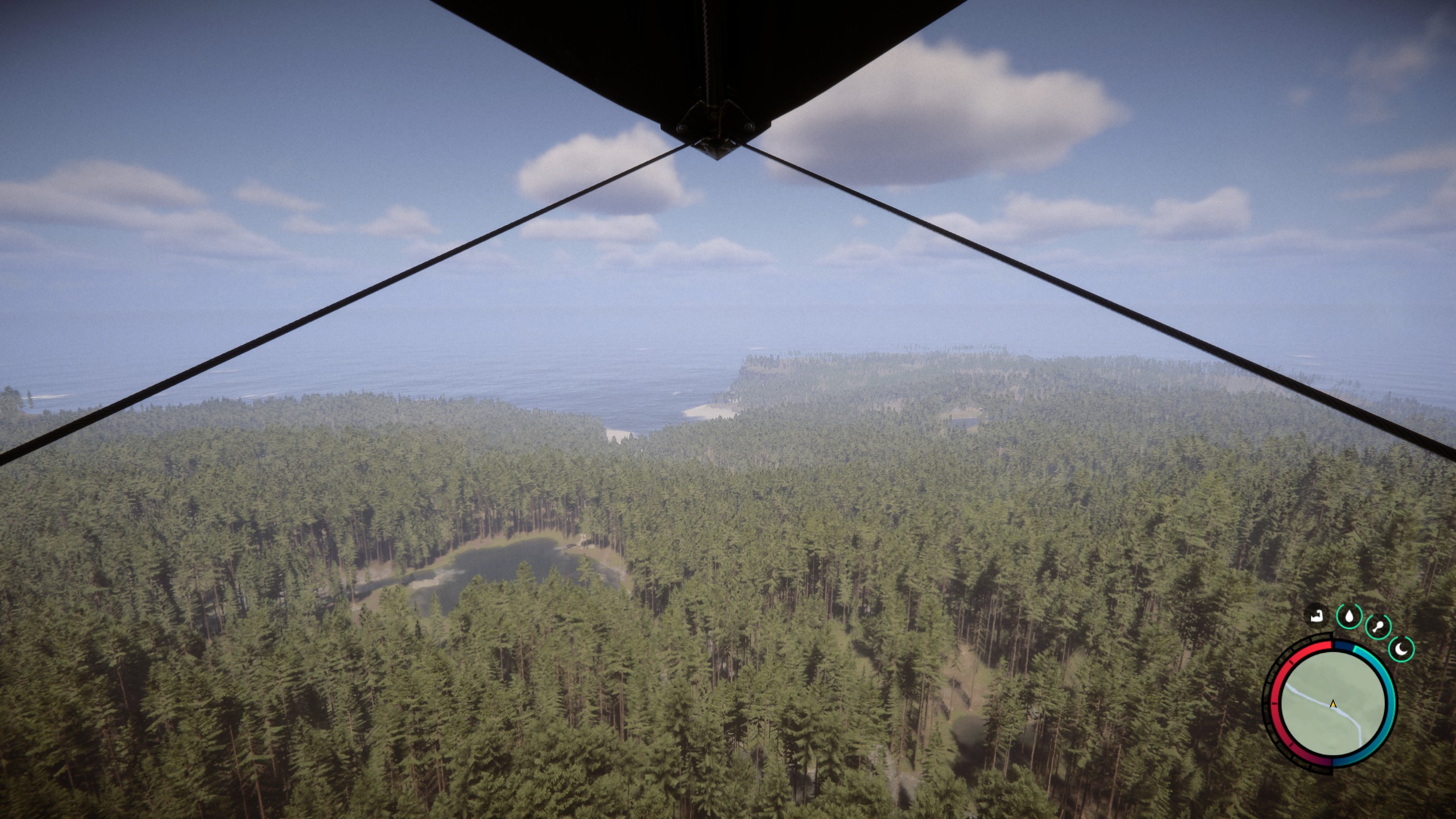 Sons of the Forest hang gliding