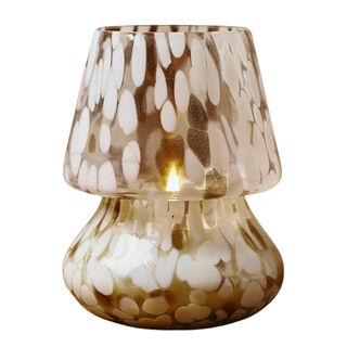 Mushroom glass candle lamp 