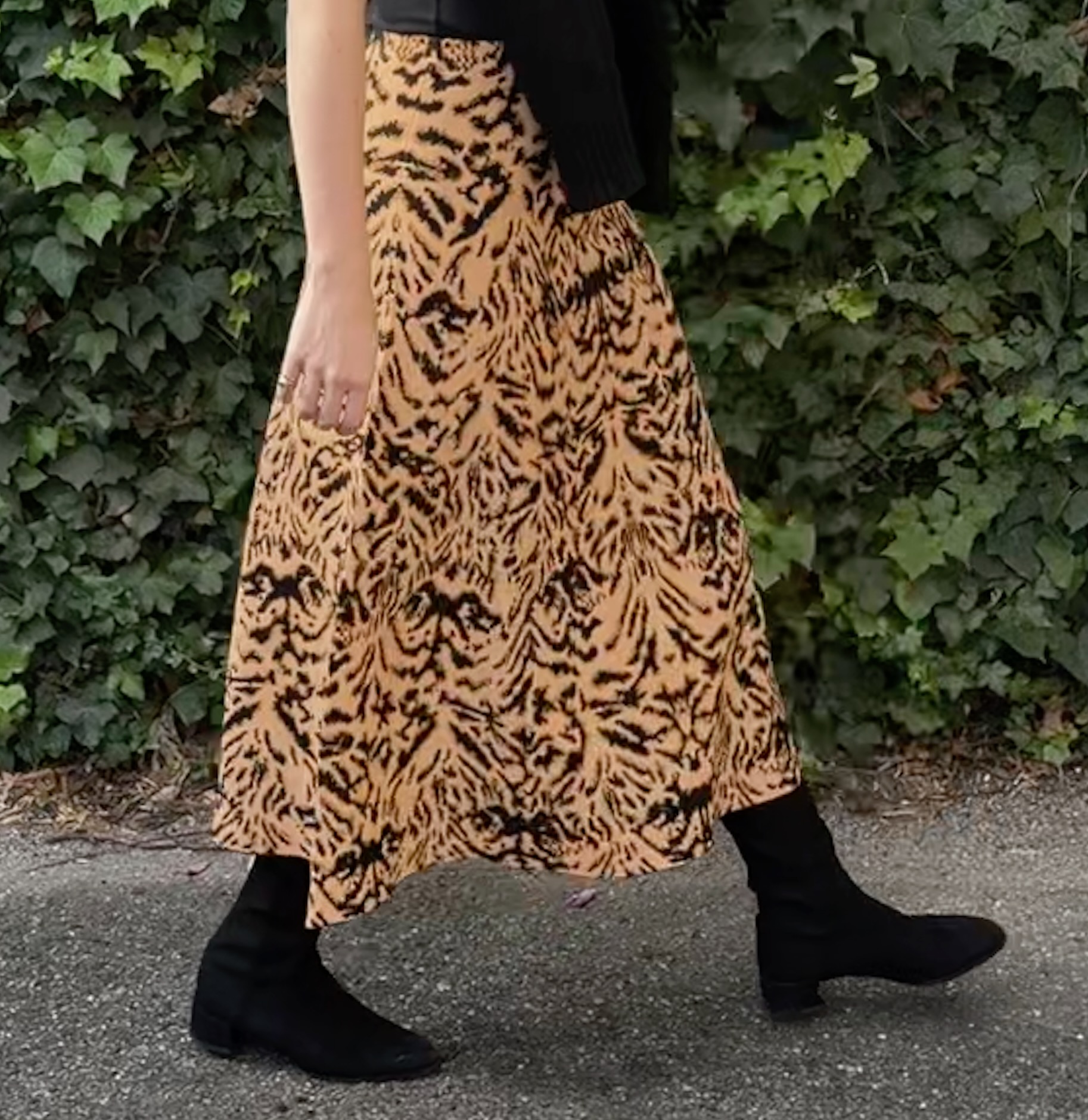 Brooke Ely Danielson wearing suede