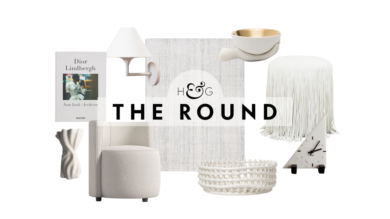 an assortment of home decor in varying shades of white