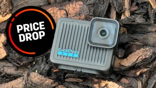 GoPro Hero on bark chippings with Price Drop flash