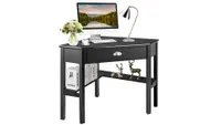 best desk for small spaces: Costway Corner Computer Desk