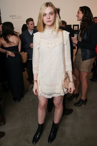 Elle Fanning At The Taryn Simmons Exhibition