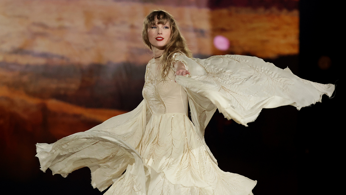 Taylor Swift performs during &quot;Taylor Swift | The Eras Tour&quot; at the National Stadium on March 02, 2024 in Singapore