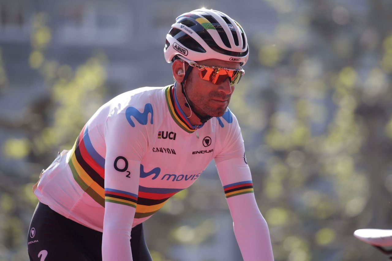 Alejandro Valverde at the start