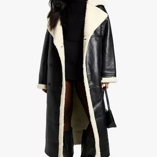 boohoo aviator coat