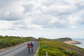 The Cadel Evans Great Ocean Road Race unsurprisingly takes in both the ocean and Great Ocean Road in Victoria
