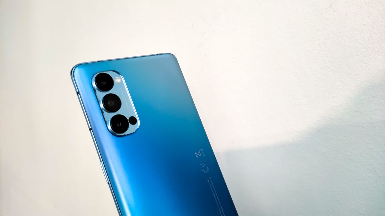 The rear lenses of the Oppo Reno4 Pro 5G