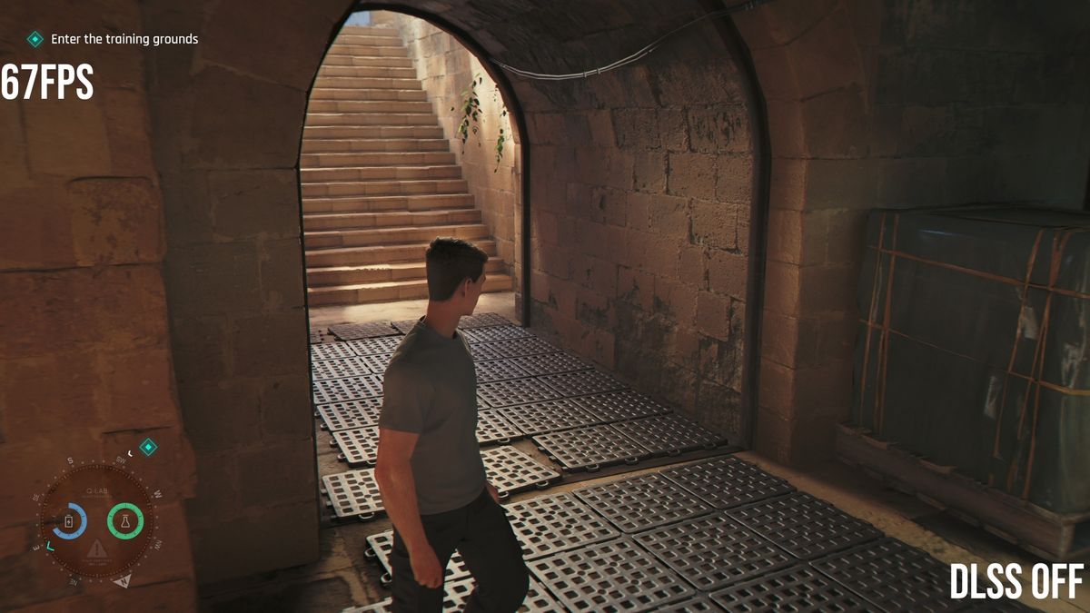 A scene from 007 First Light with DLSS off