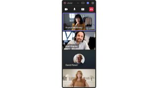 Microsoft Teams expanded view in mini meeting window