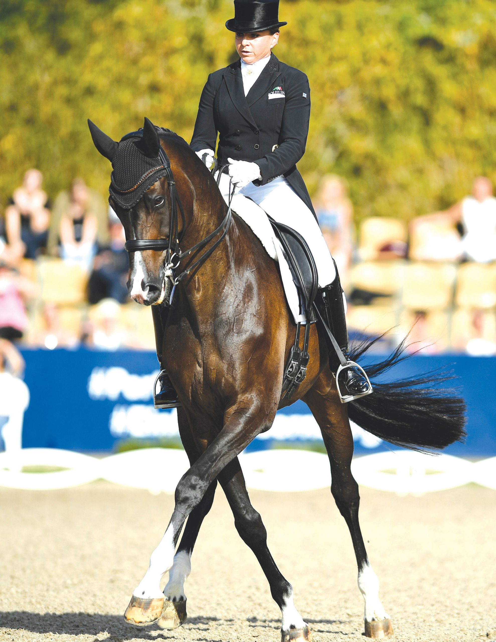 BALVE, GERMANY - SEPTEMBER 20: (BILD ZEITUNG OUT) Dorothee Schneider on Faustus 94 during the Longines Balve Optimum at Schloss Wocklum on September 20, 2020 in Balve, Germany. (Photo by Ralf Treese/DeFodi Images via Getty Images)