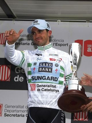 Race leader Alberto Contador (Saxo Bank Sungard)